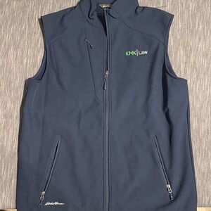 Eddie Bauer Dark Blue Sleeveless Vest Size Large